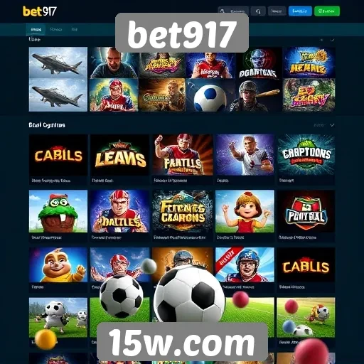Jogos populares e categorias no site bet917